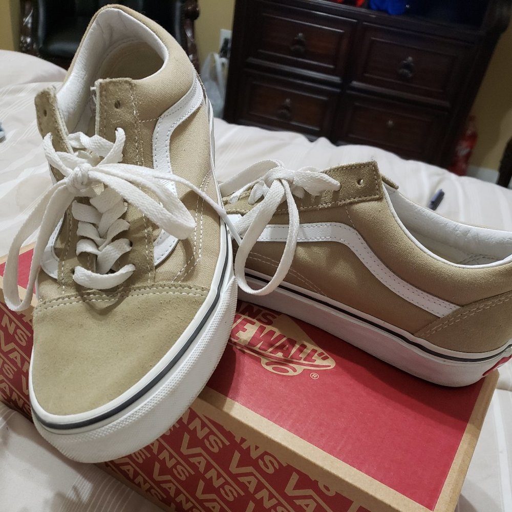 Size 8.5 Khaki Vans